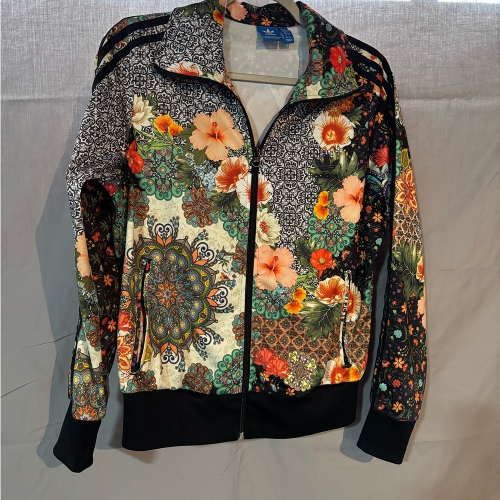 adidas Multicolor Floral Bomber Jacket